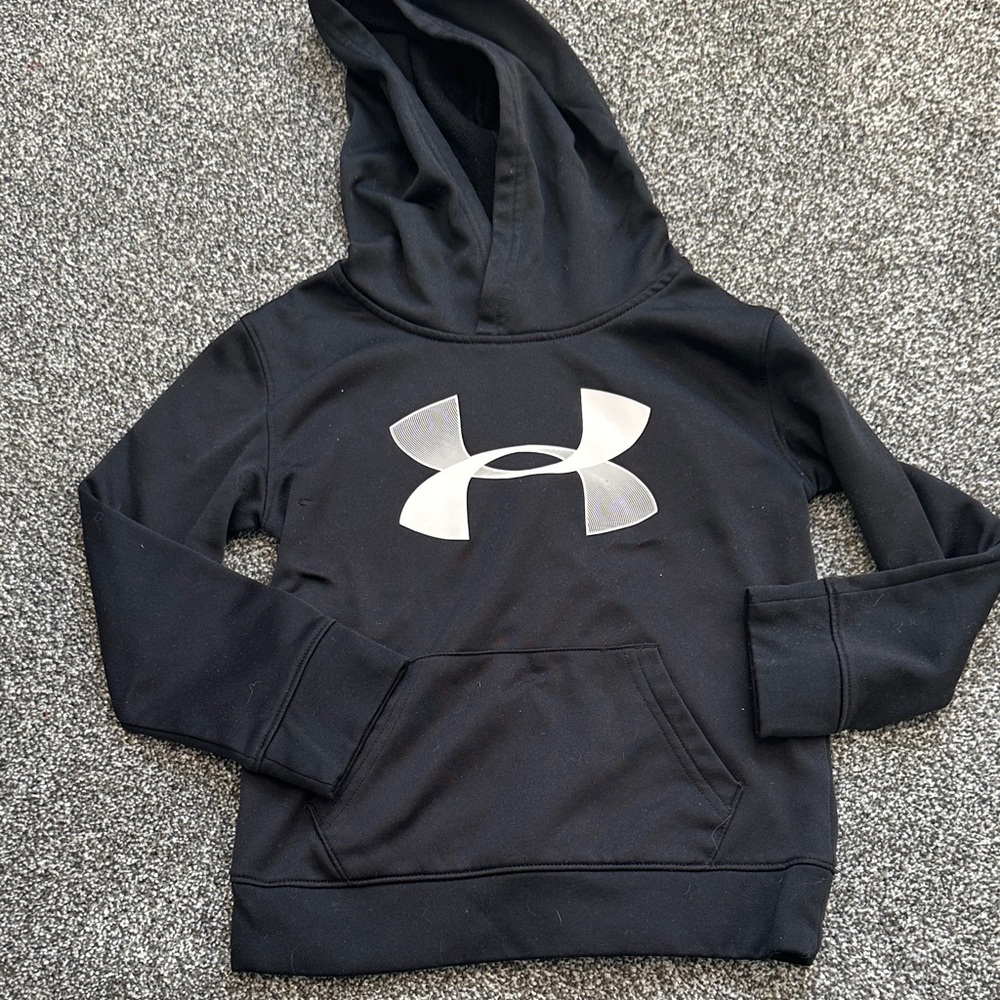 Under Armour Kids Black Sweatshirt with Logo